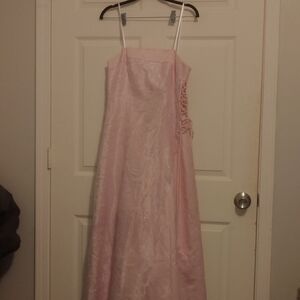 Morgan & Co. Strapless Blush Dress